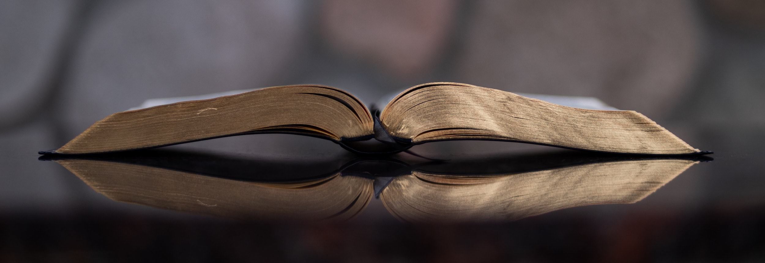 An open Bible